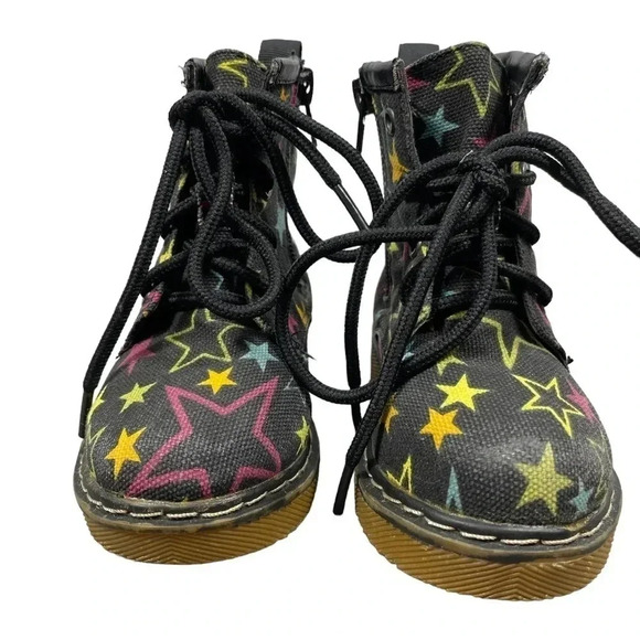 CoCo Jumbo Black Star Combat  Boots Size 5.5 - Picture 2 of 6